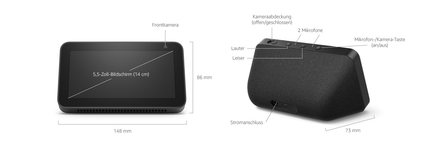 Echo Show 5 - Smart Display mit Alexa und 2-MP-Kamera ( Gebraucht Artikel )
