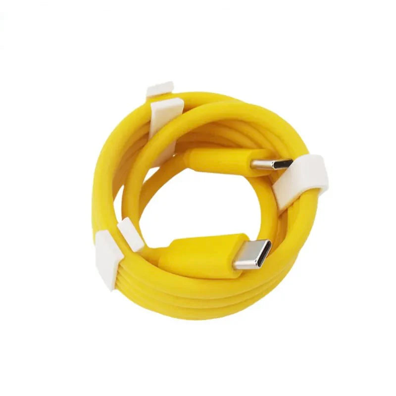 Original USB Ladekabel für Ulefone Smartphones USB-C/USB-C Gelb 11V 6A