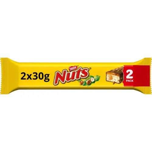 Nuts 2er Pack 2x30g Der Nougat Riegel