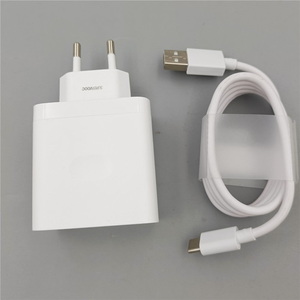 Original Schnellladegerät 67W mit USB-C Kabel für Oppo Find N2 Flip Super Vooc