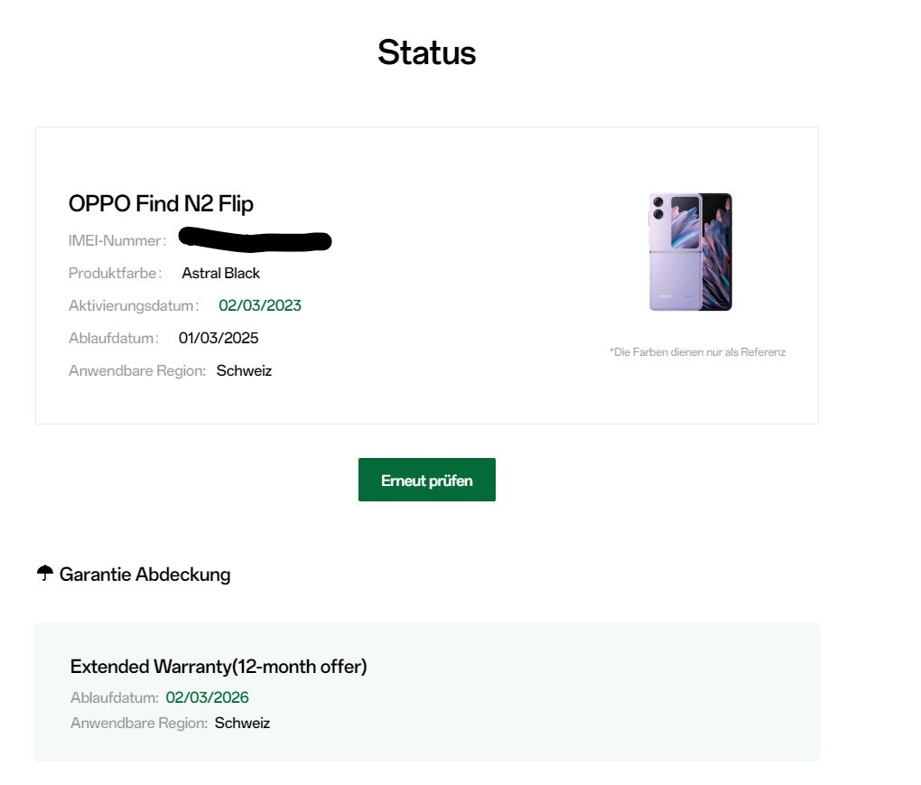 OPPO Find N2 Flip 256GB Schwarz Astral Black, 6.80", Dual SIM, 50 Mpx, 5G (Gebrauchtgerät mit Garantie bis 02.03.2026)