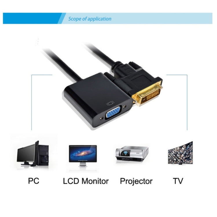 DVI-D 24 + 1 Pin Man zu VGA 15 Pin HDTV Adapter Konverter