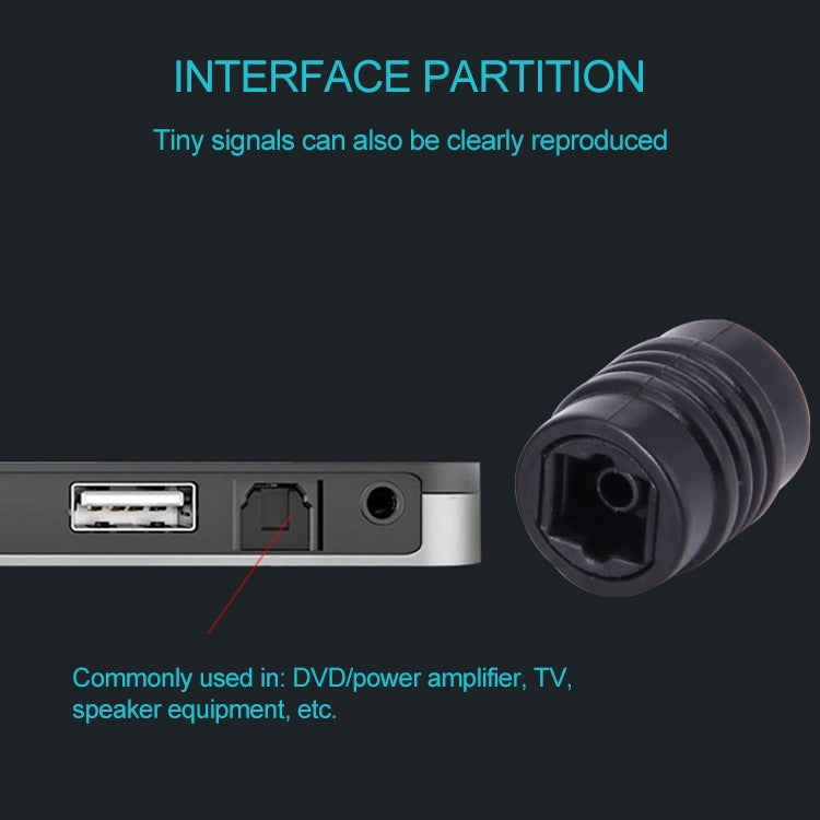 Buchse auf Buchse Umwandlung Kopf Optical Fiber Adapter Audio-Adapter