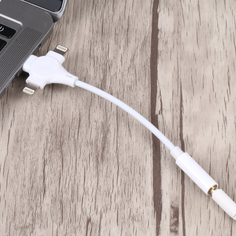 Dual 8-pol + USB-C/Typ-C-Stecker auf 3,5-mm-Buchse für digitales Audio-Adapterkabel