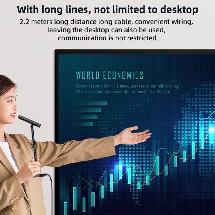 360 Grad omnidirektionales Desktop-Mikrofon mit Geräuschunterdrückung