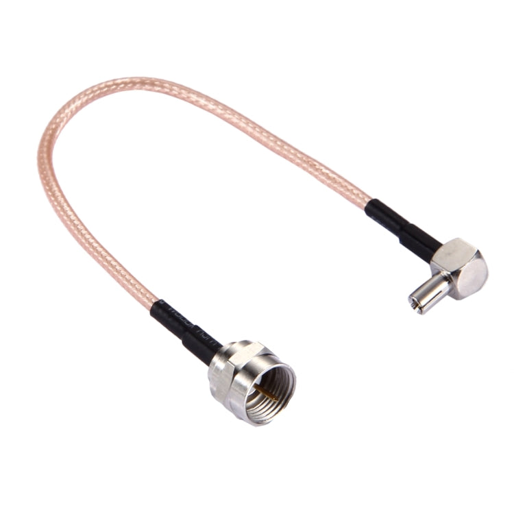 15 cm TS9 bis F RG316-Stecker (Gold)