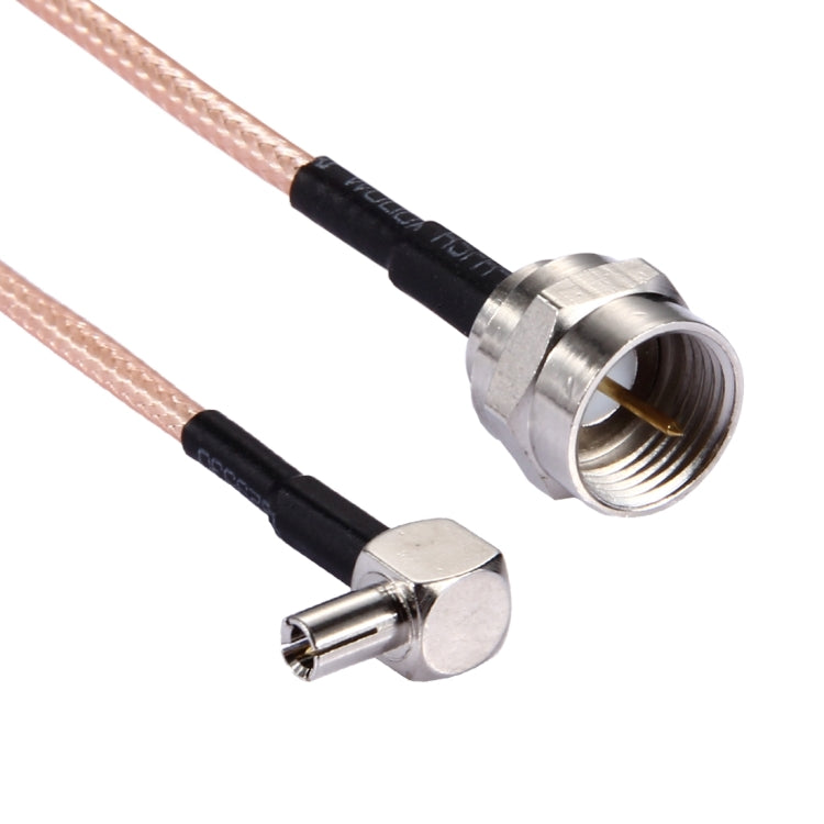 15 cm TS9 bis F RG316-Stecker (Gold)