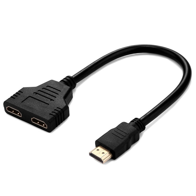 30 cm HDMI-Stecker auf zwei HDMI-Buchsen 1.4 Version Kabelanschlussadapter