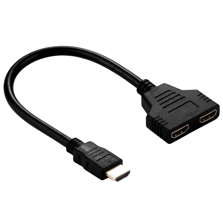 30 cm HDMI-Stecker auf zwei HDMI-Buchsen 1.4 Version Kabelanschlussadapter