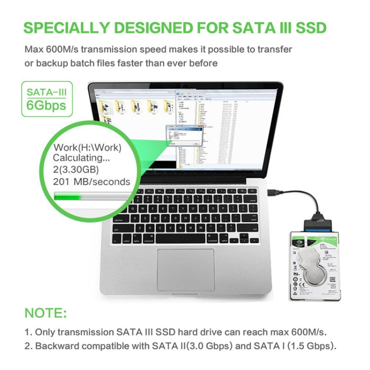 Profi SATA-zu-USB 3.0-Kabeladapter 2,5-Zoll-SSD HDD Anschluss
