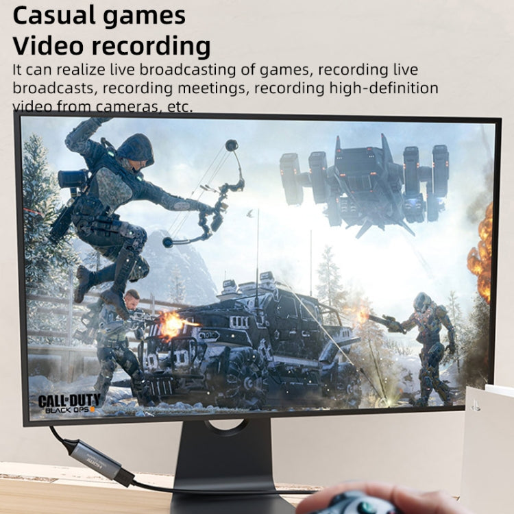 4K 30Hz HDMI auf USB-C / Type-C HD-Videoadapter mit Kabel