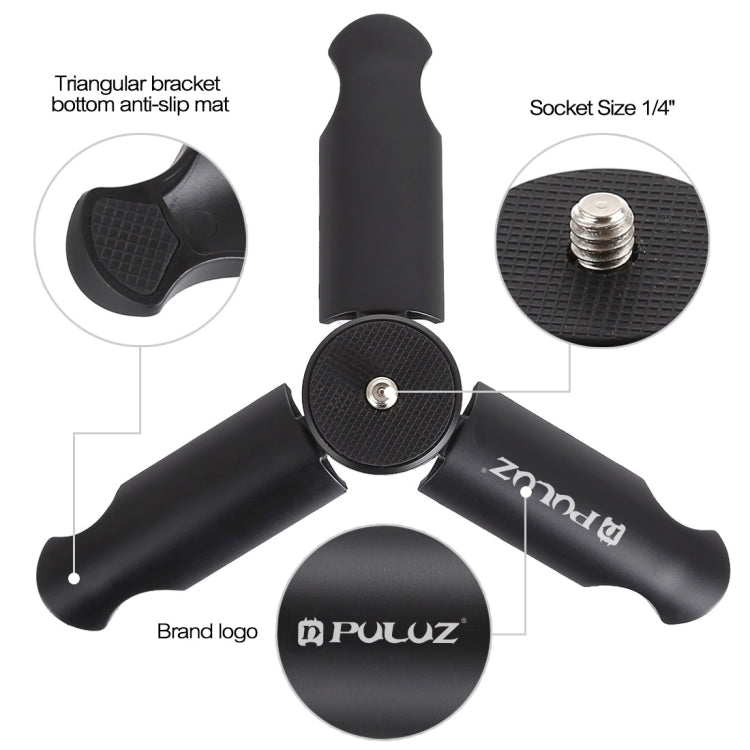 PULUZ Mini-Kunststoffstativ + Universal-Telefonklemmhalterung