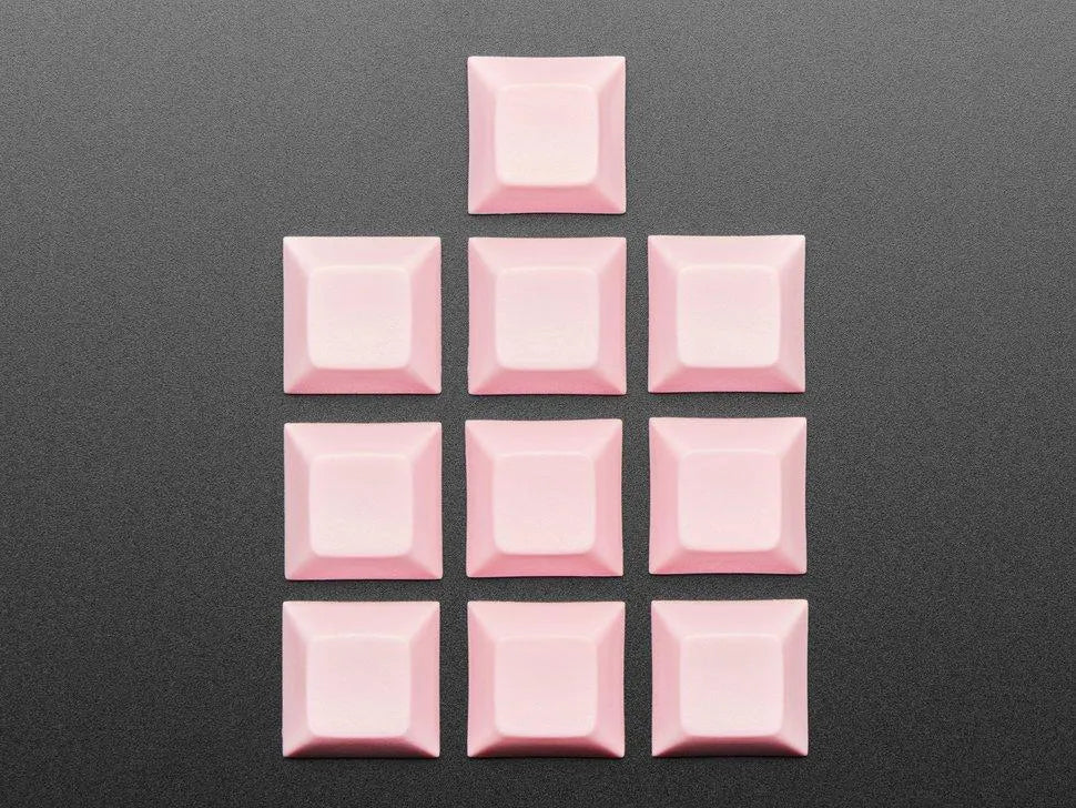 Pinke DSA Keycaps, 10er-Pack – Ansicht 3