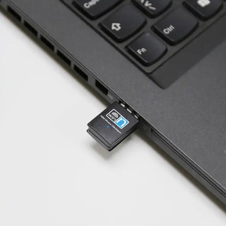 300 Mbit / s Wireless 802.11N USB-Netzwerk-Nano-Kartenadapter (schwarz)