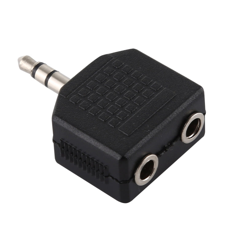 3,5 mm Stereo-Buchse Kopfhörer-Splitter-Adapter (schwarz)