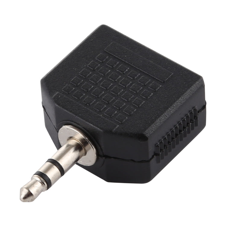 3,5 mm Stereo-Buchse Kopfhörer-Splitter-Adapter (schwarz)