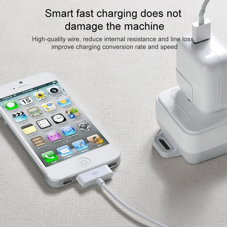 2m 30-Pol Lade/Datenkabel für iPhone 4 und 4S, iPhone 3GS/3G, iPad 3/iPad 2/iPad (weiß)