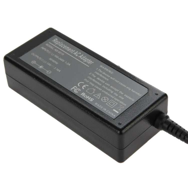 AD-6019 19 V 3,16 A AC-Adapter für Samsung Laptop, Ausgangsspitzen: 5,5 mm x 3,0 mm
