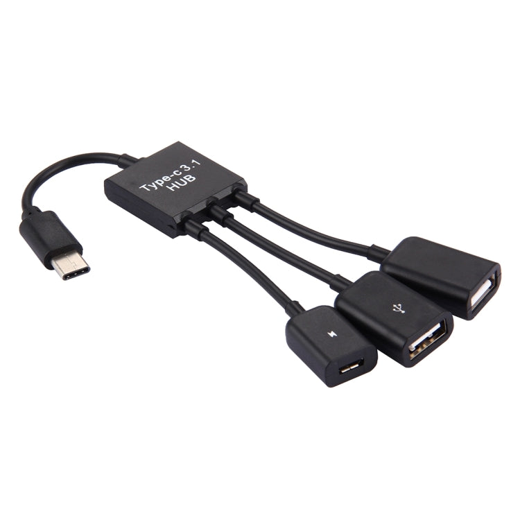 17,8 cm 3 Anschlüsse USB-C / Typ C 3.1 OTG Charge HUB-Kabel