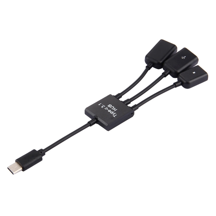 17,8 cm 3 Anschlüsse USB-C / Typ C 3.1 OTG Charge HUB-Kabel