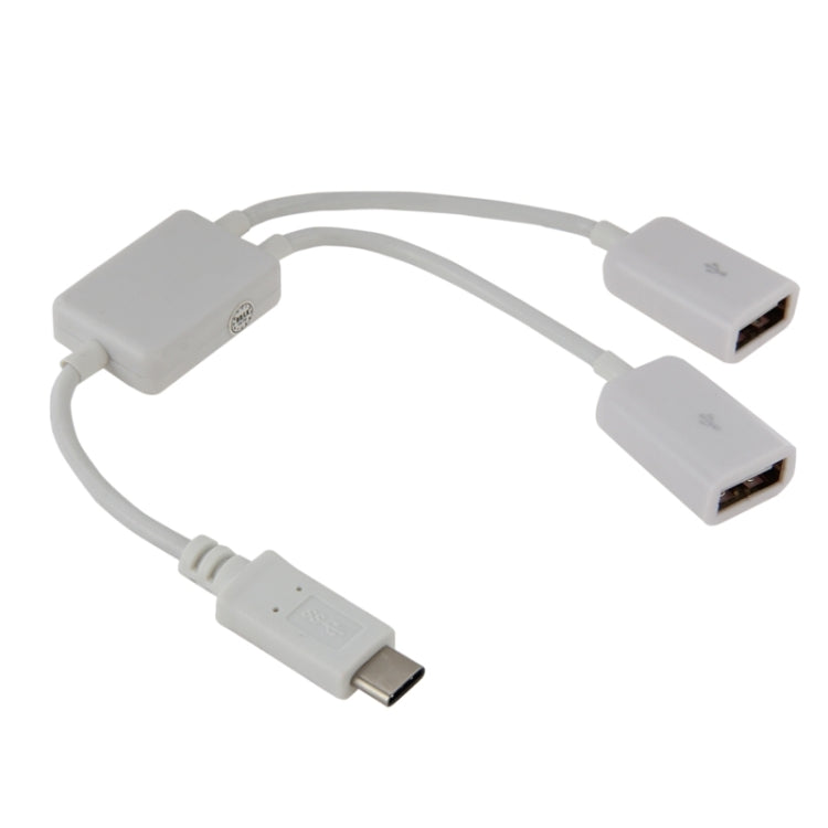 21 cm 2 in 1 USB-C / Typ C 3.1 zu USB 2.0 Datenkabel (Schwarz)