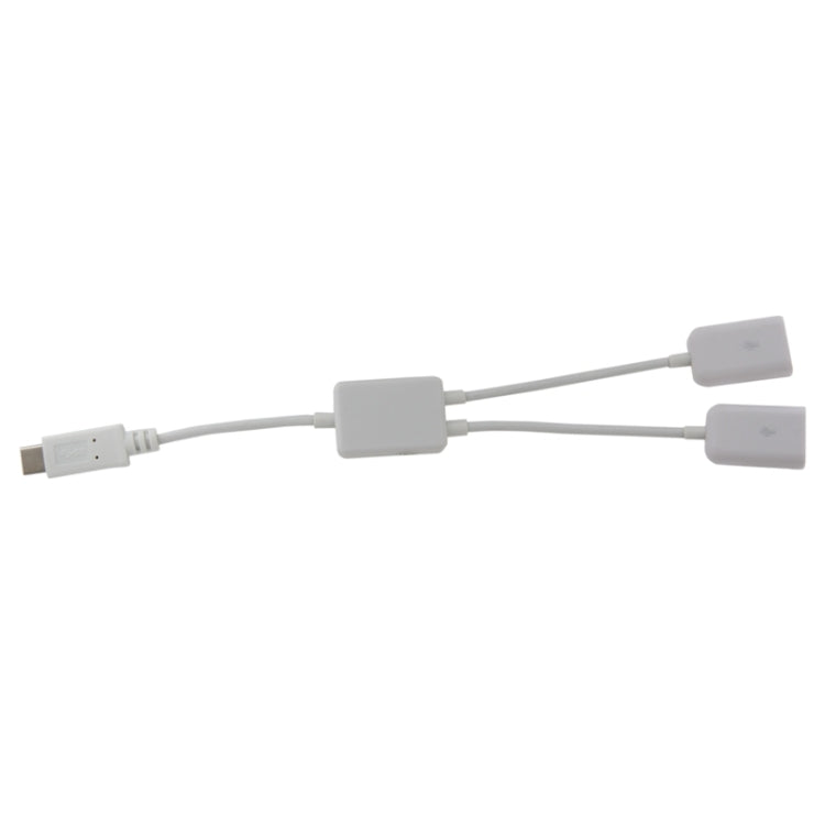 21 cm 2 in 1 USB-C / Typ C 3.1 zu USB 2.0 Datenkabel (Schwarz)