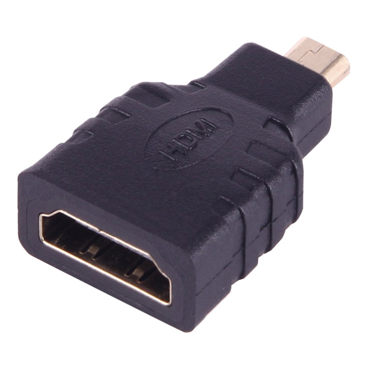 Micro HDMI-Stecker auf HDMI-Buchse (vergoldet) (schwarz)