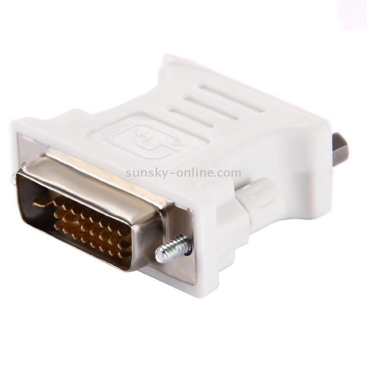 DVI 24 + 1 Pin Stecker auf VGA 15Pin Buchse Adapter (weiß)