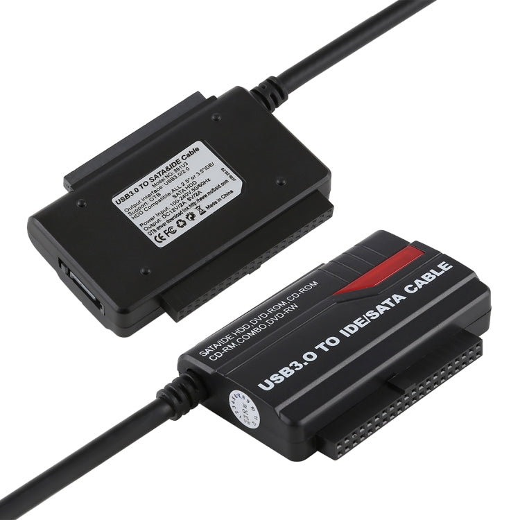 Externer Festplattenadapter für USB 3.0 zu IDE / SATA-Festplatte (schwarz)