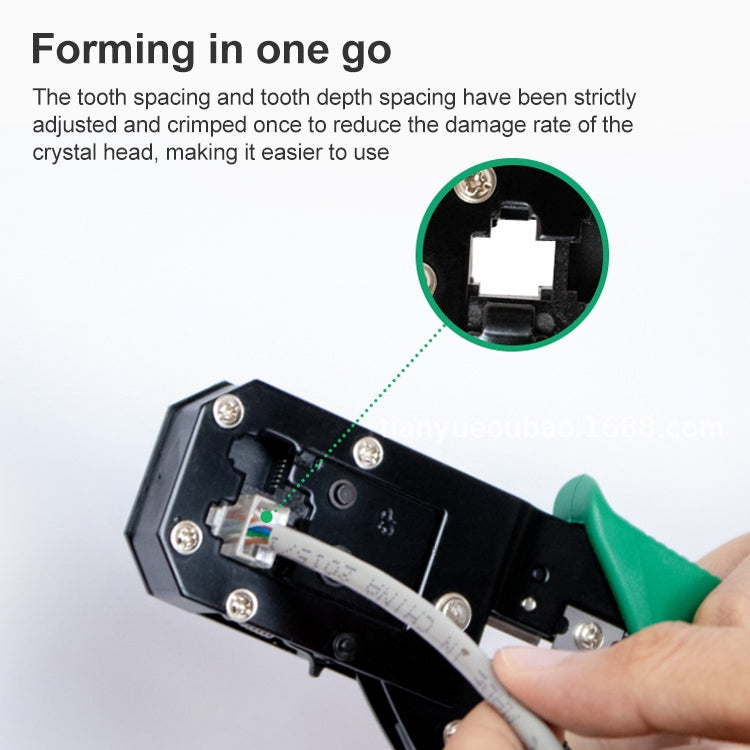 8P8C Griff-Netzwerk-Crimperzangen-Werkzeug (grün)