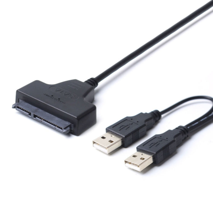 Doppelter USB 2.0 zu SATA-Festplattenadapter für 2,5-Zoll-SATA-Festplatte / SSD