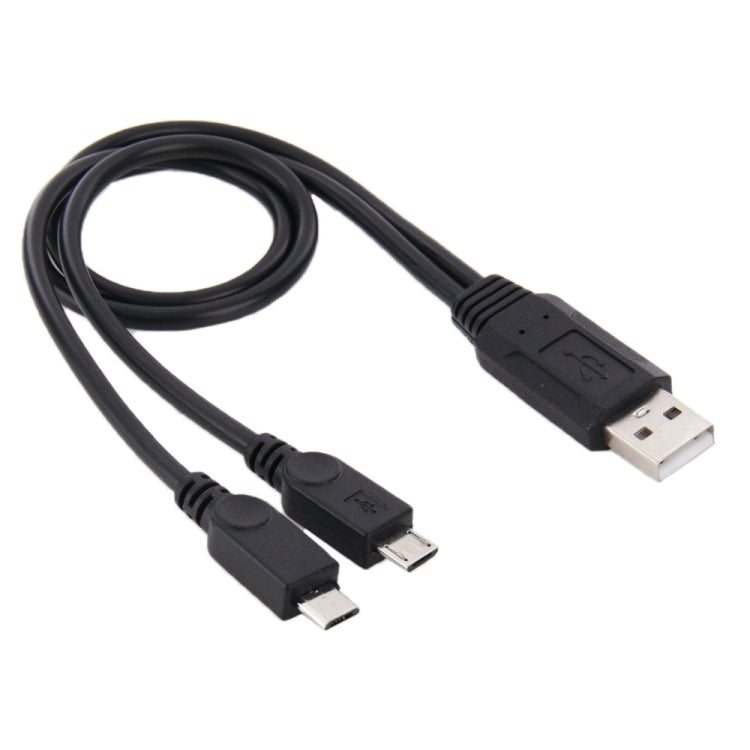 USB 2.0-Stecker auf 2 Micro-USB-Stecker, Länge: ca. 30 cm