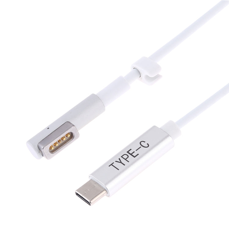 85 W 5-poliges MagSafe 1 (L-förmig) an USB-C / Typ C PD-Ladekabel (weiß)