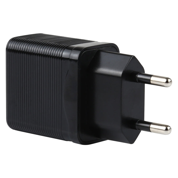 2 in 1 18-W-QC 3.0-USB-Reiseladegerät + USB-zu-USB-C / Typ-C-Datenkabel 1m