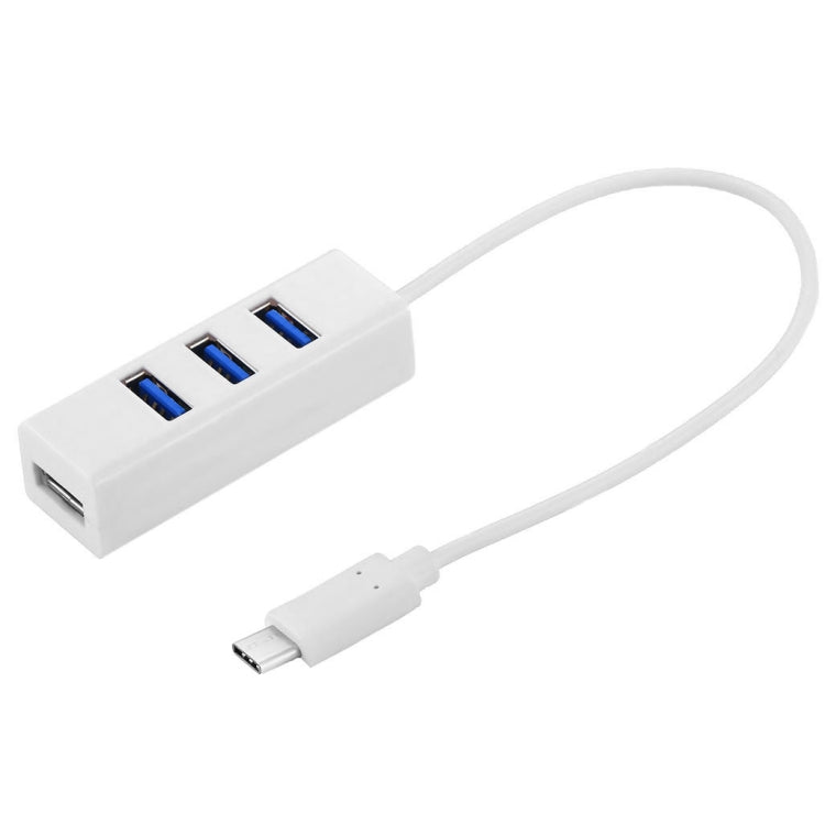 Tragbarer USB-C / Typ C-Stecker auf 4 USB-Anschlüsse Buchse HUB-Adapter