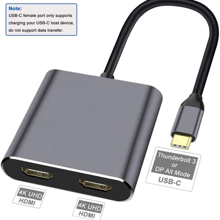ZS-SGSHDMI USB-C / Typ C zu Dual HDMI Adapter