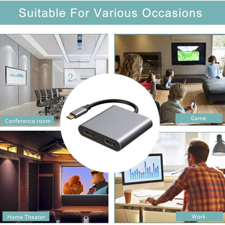 ZS-SGSHDMI USB-C / Typ C zu Dual HDMI Adapter