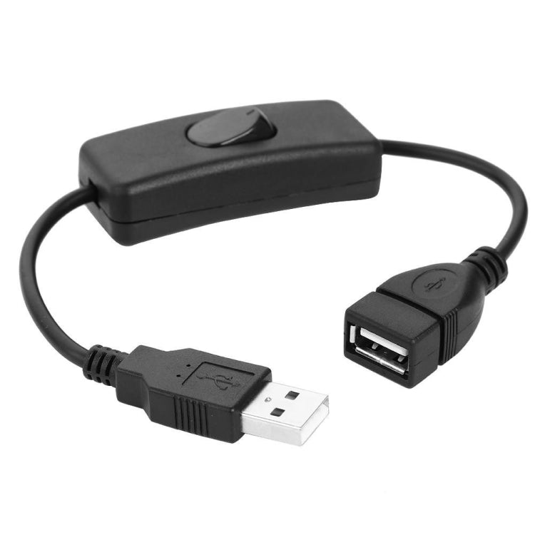 28cm USB 2.0 Verlängerungskabel mit Stecker, Buchse mit Schalter