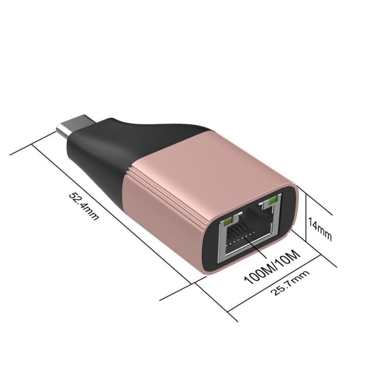 Onten Typ-C 10M/100M/1000M LAN-Adapter (Farben werden zufällig geliefert)