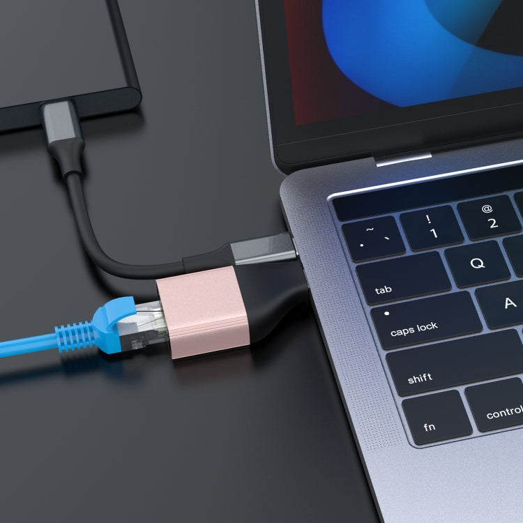 Onten Typ-C 10M/100M/1000M LAN-Adapter (Farben werden zufällig geliefert)