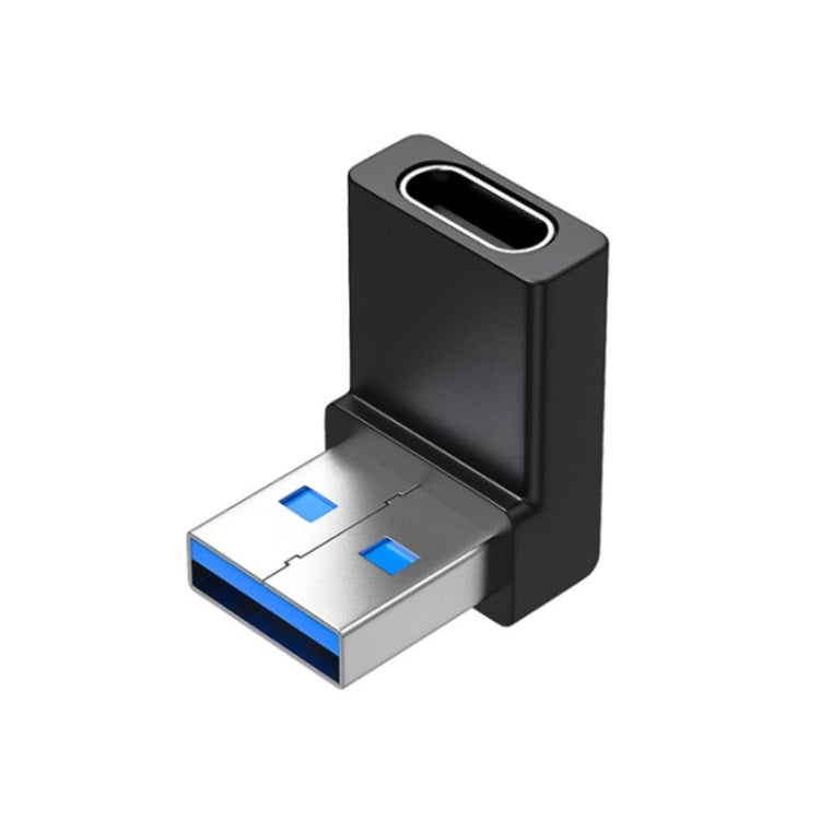 90 Grad rechtwinkliger USB 3.0-Stecker auf Typ-C-Buchse