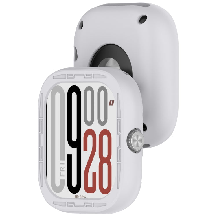 Für Redmi Watch Silikon-Uhrenschutzhülle (Kokosnussgrau)