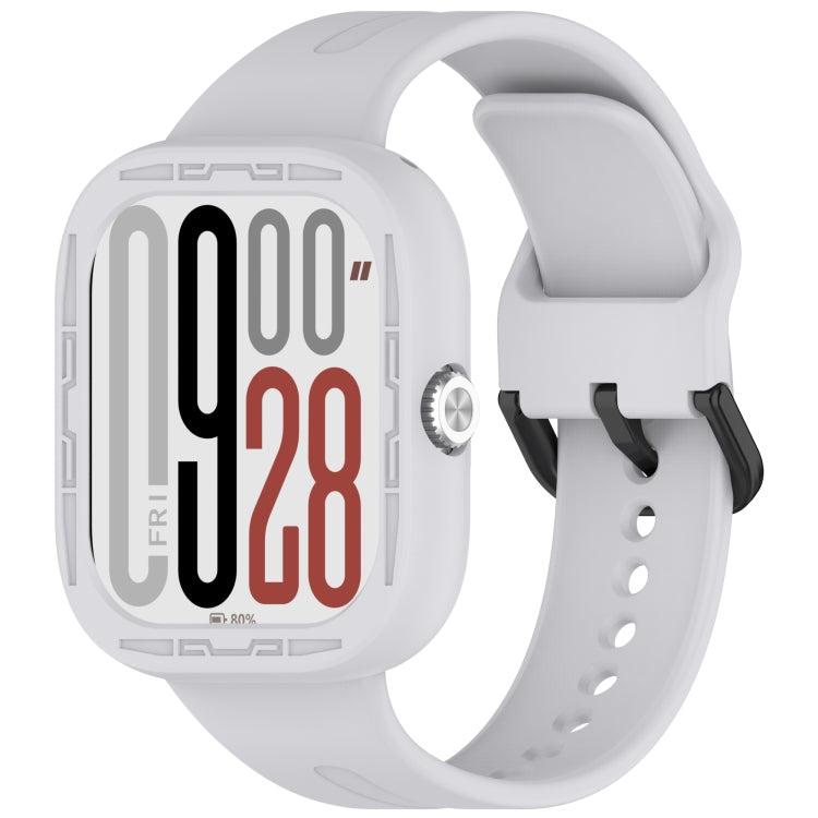 Für Redmi Watch Silikon-Uhrenschutzhülle (Kokosnussgrau)