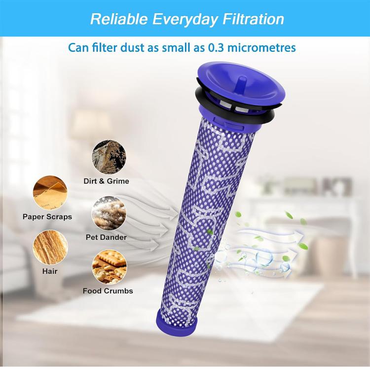 JUNSUNMAY Vor- und Nachfilter als Ersatz für Dyson V8 / V7 Staubsauger, 2 in 1, 4 in 1