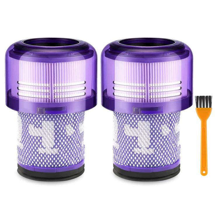 JUNSUNMAY Staubsaugerfilter-Ersatz mit Reinigungsbürste für Dyson V12 Origin / V12 Detect Slim / Slim+, 2pcs, 1pcs