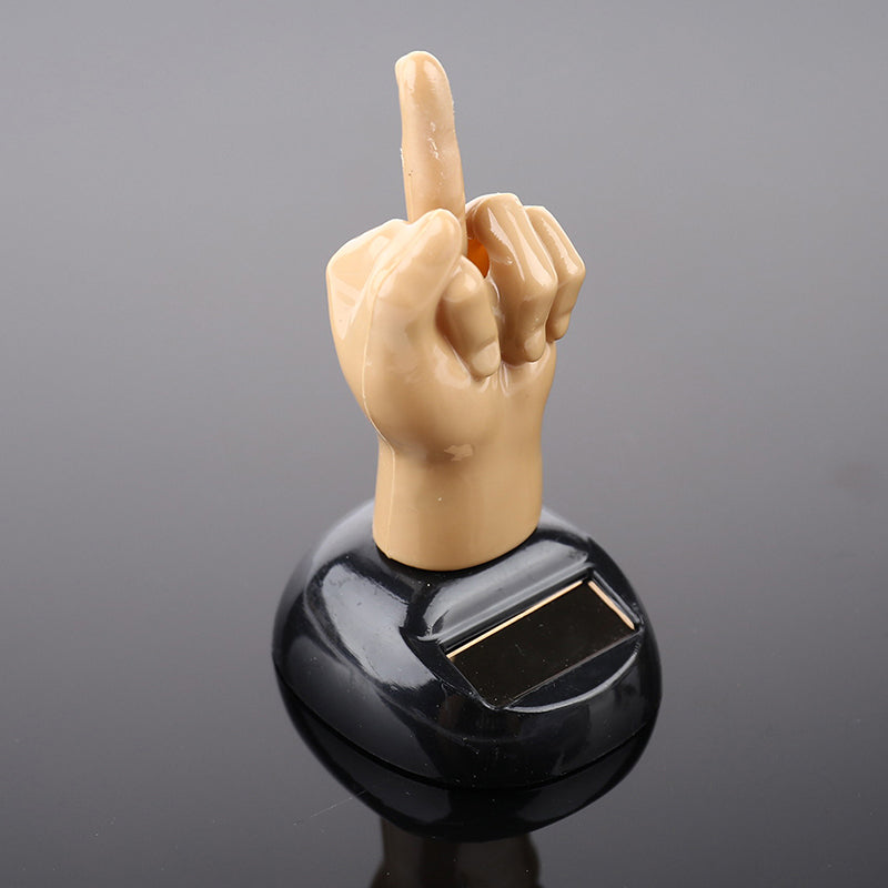 Wackelnder Mittelfinger / Stinkefinger fürs Autofenster