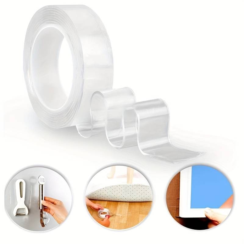 Starkes transparentes Nanoband Waschbar 2cm Breit & 5M lang