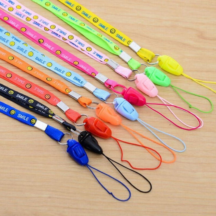 100 Stück Lanyards mit lächelndem Gesicht für Ausweise, Arbeitskarten, Abzeichen