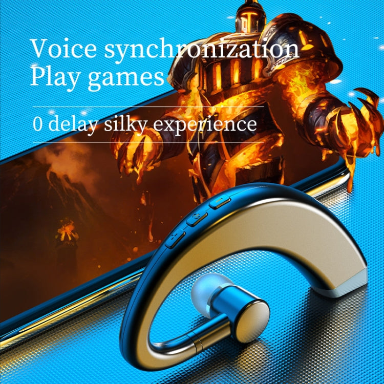 Bluetooth 5.0 Ohrhörer/Kopfhörer S109 für ein Ohr in Blau