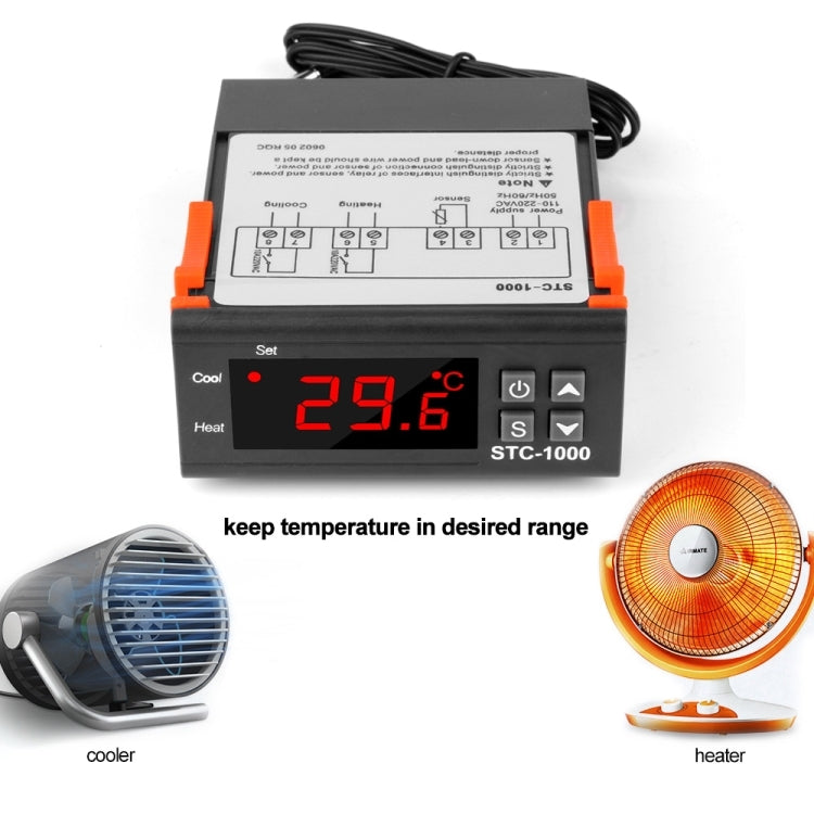 Digitaler Temperaturregler LED Temperaturregler Thermostat 12V/220V/24V